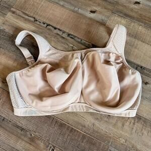 Glamorise Sport Elite Performance Sports Bra Beige 40G High Support comfortable